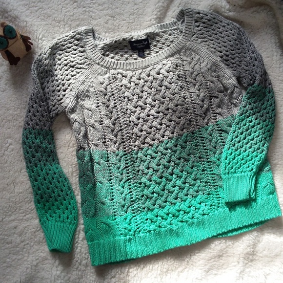 American Eagle Outfitters Sweaters - [AE] Ombré Crochet Sweater